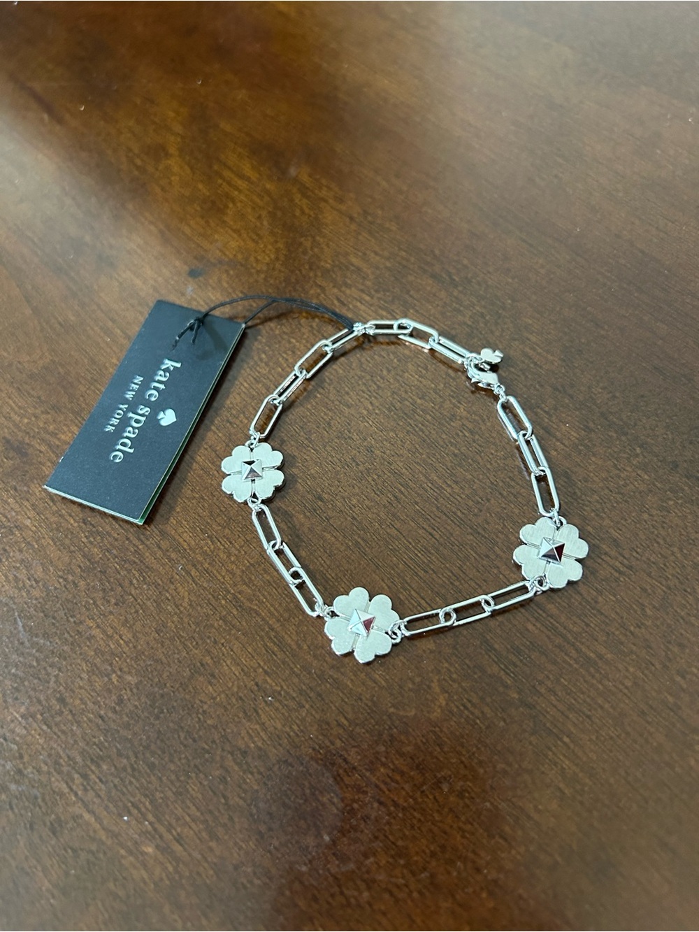 Kate Spade Silver Spades & Studs Bracelet
